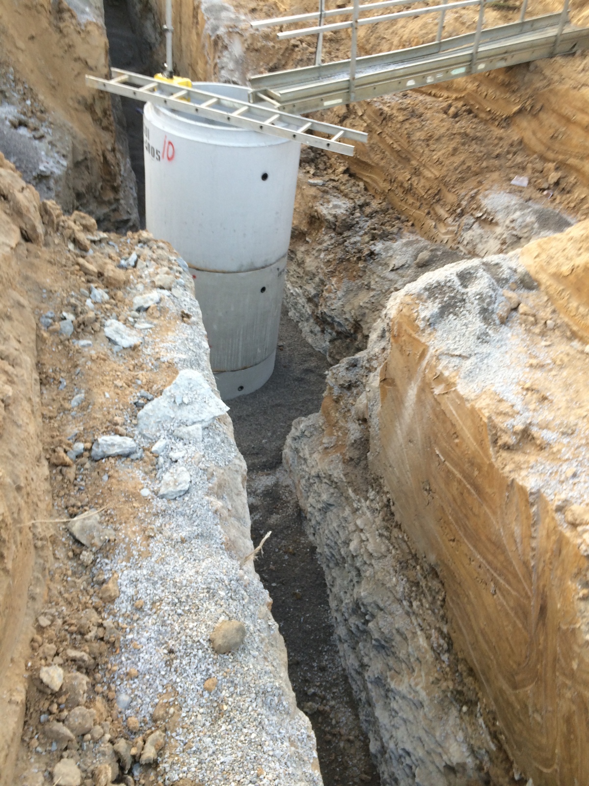 pipe and trench