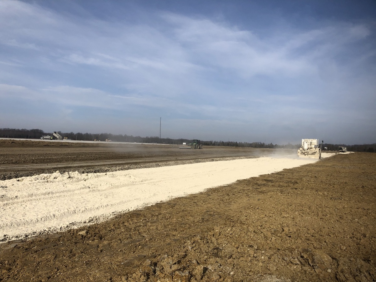 ruts from tire tracks in dirt